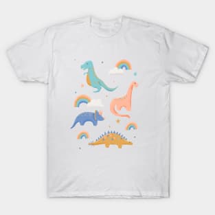 Dinosaurs + Rainbows T-Shirt